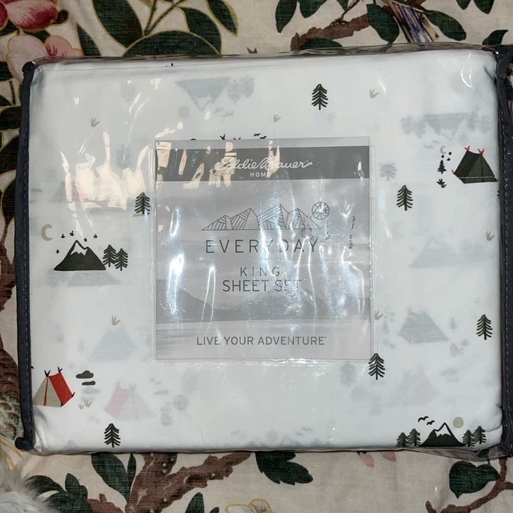 Eddie Bauer Home King Sheet Set NEW